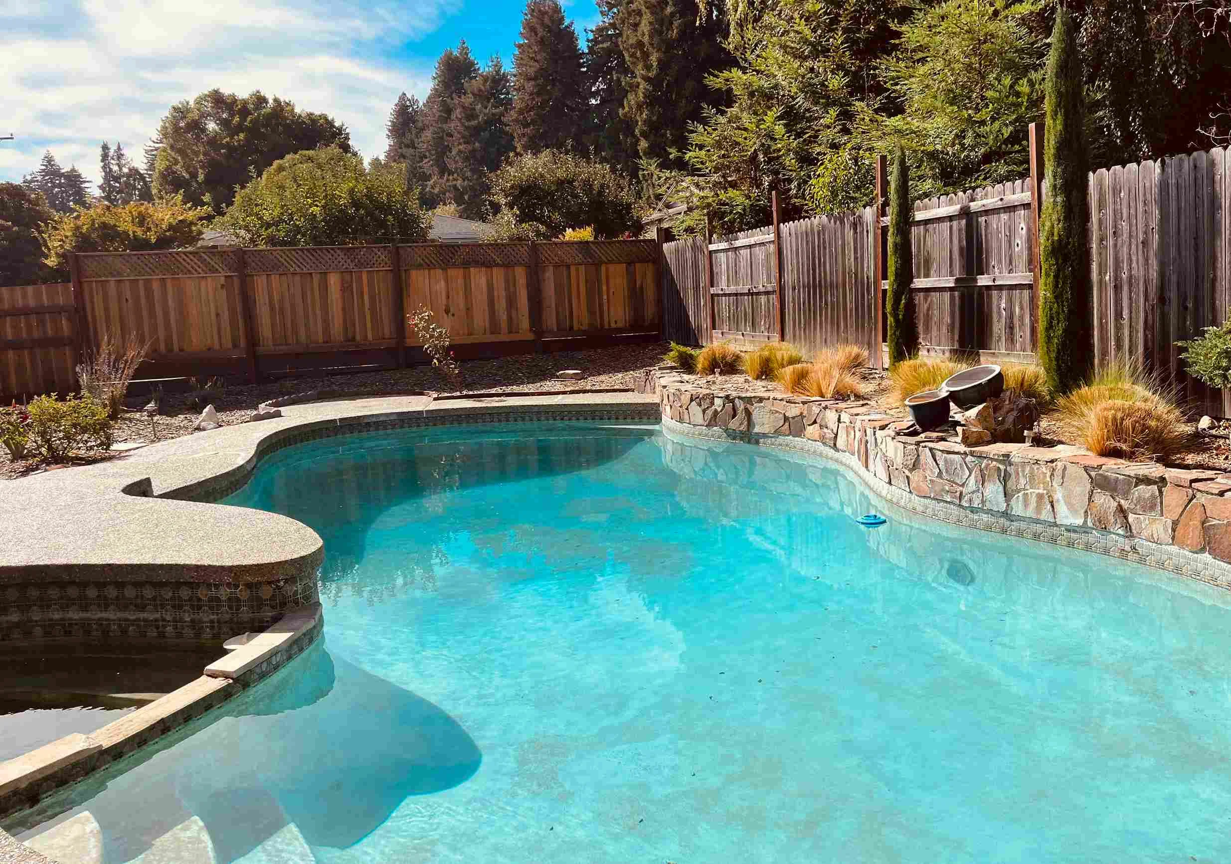 Little Fish Swim School heated pool interior showing warm blue water