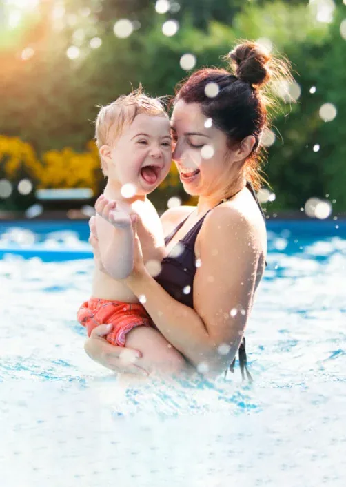 One-on-one swim instruction
